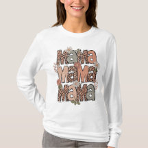 Boho Retro Floral “Mama” Long Sleeve Shirt