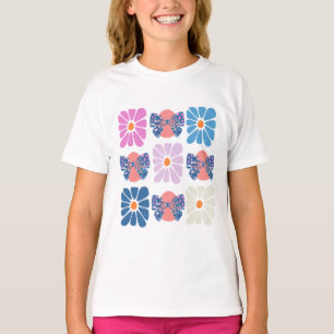 Boho retro floral simple easter T-Shirt