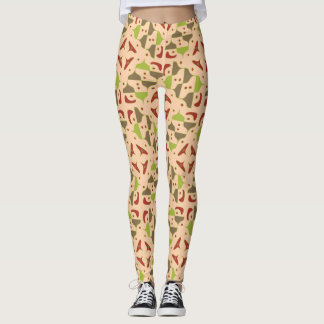 Boho Retro Moderne Leggings Graphiques