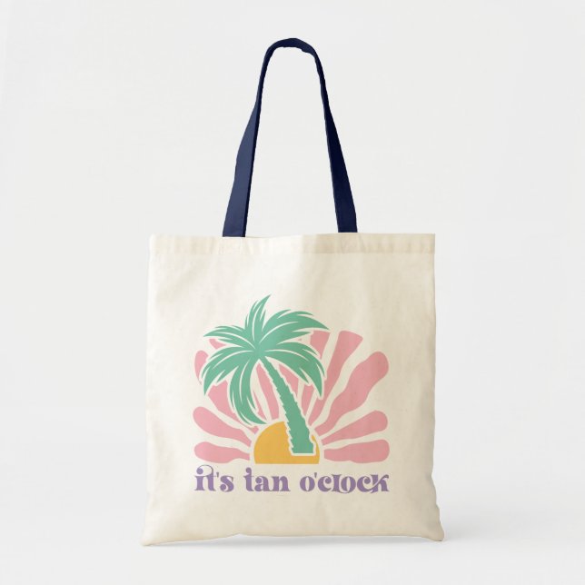  Boho Retro Summer Quote  Tote Bag (Front)