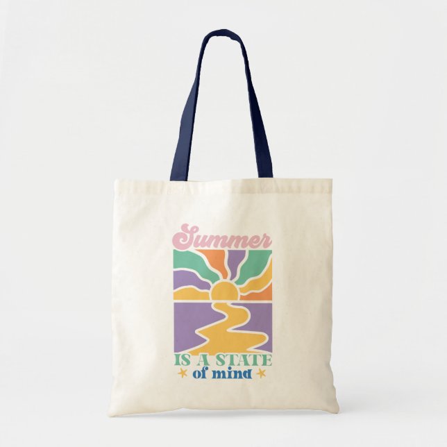  Boho Retro Summer Quote  Tote Bag (Front)