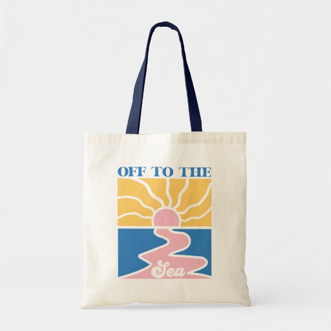  Boho Retro Summer Quote  Tote Bag (Front)