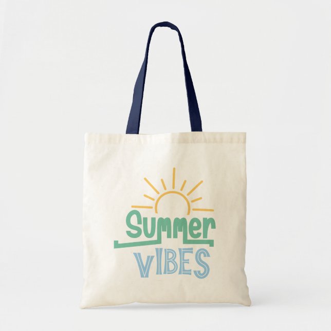  Boho Retro Summer Quote  Tote Bag (Front)