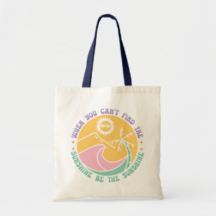 Boho Retro Summer Quote Tote Bag