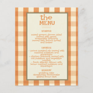 Boho Retro Super coloré Wavy Mariage Menu