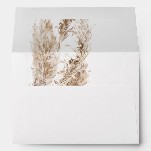 Boho Return Address on Back Flap Envelope (Back (Bottom))