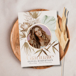 Boho Reviera Photo Graduation Announcement