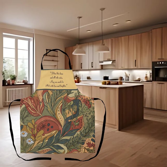 Boho Rhapsody Customizable Apron (Creator Uploaded)