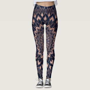 Navy and gold shop leggings