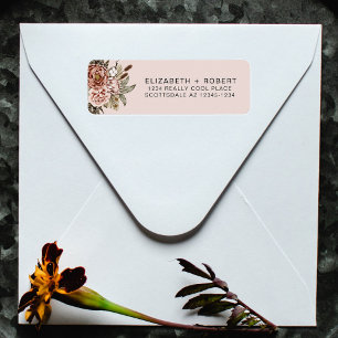 Boho rose pâle Cottagecore Mariage floral
