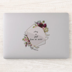 Boho Roses Geometric Wedding Dates