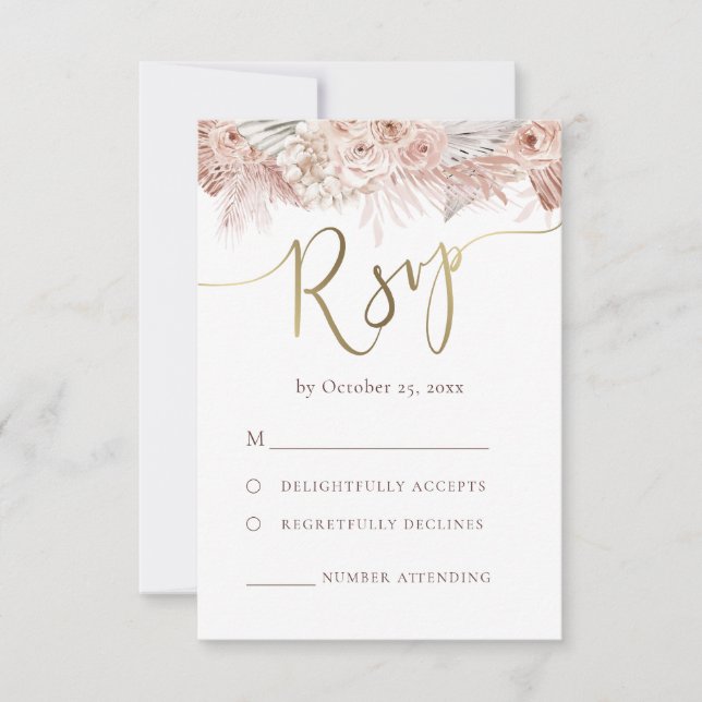 boho RSVP wedding (Front)