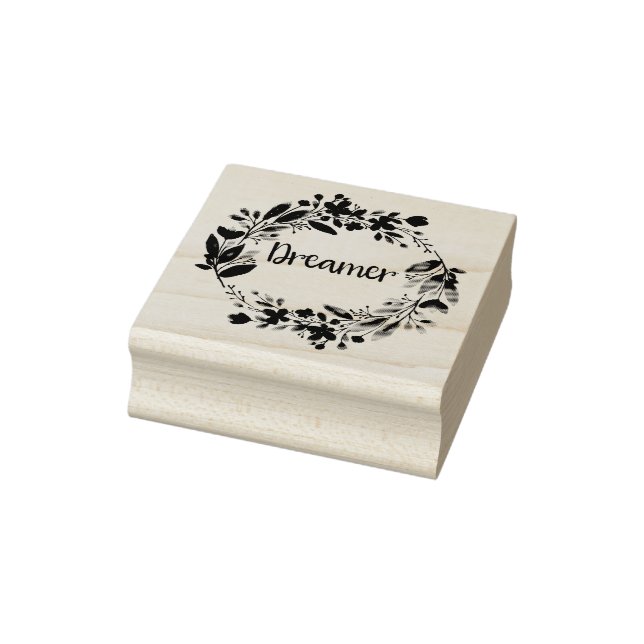 Boho Rubber Stamp Scrapbooking Gift Dream Floral (Stamp)