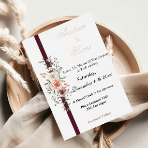 Boho Rustic faire-part de mariage