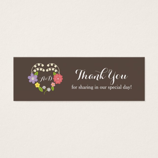 Boho Rustic Floral Wreath Wedding (Front)