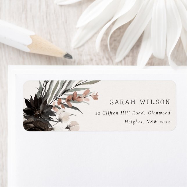 Boho Rustic Gothic Rust Black Botanical Wedding (Insitu)