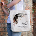 Boho Rustic Gothic Rust Black Botanical Wedding Tote Bag<br><div class="desc">Boho Gothic Rust Black Botanical Theme Collection.- it's an elegant watercolor Illustration of moody dark black and terracotta rust gothic floral perfect for your luxury boho gothic wedding and parties. It’s very easy to customize, with your personal details. If you need any other matching product or customization, kindly message via...</div>