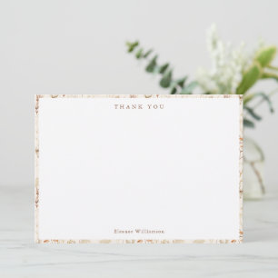 Boho Rustic Meadow Flowers Floral Baby Shower Thank You Card