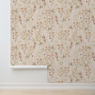 Boho Rustic Meadow Flowers Floral Botanical Nature Wallpaper