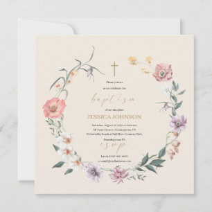 Boho Rustic Roses and Orchids Flowers Join us for  Invitation