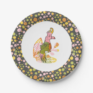 Boho Safari Animal Bird Teen Tween Birthday Party Paper Plate