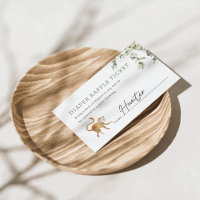 Boho Safari Baby Shower Diaper Raffle Ticket
