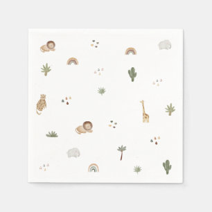 Boho Safari Jungle Animals Napkins