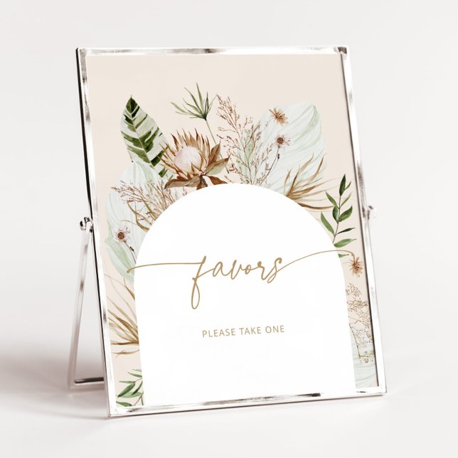 Boho sage green beach Favours please take one Poster (Creator Uploaded)