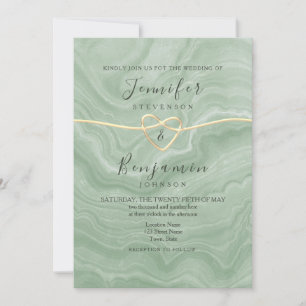 Boho Sage Green Faire-part de mariage