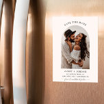 Boho Save the Date, Photo Minimalist Save the Date Magnetic Invitation<br><div class="desc">This lovely Photo Save the Date Magnet features a gorgeous minimal layout for your Save the Date announcement where you have freedom to create something uniquely yours! Easily edit wording and colours to match your style! Text and background colours are fully editable —> click the "Customize Further" button to edit!...</div>