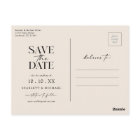 Boho Save The Date Postcard