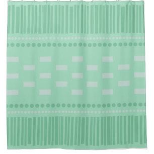 Boho Scandinavian Lines Dots Mint Green