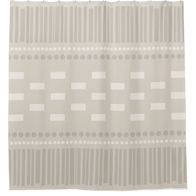 Boho Scandinavian Lines Dots Taupe (Front)