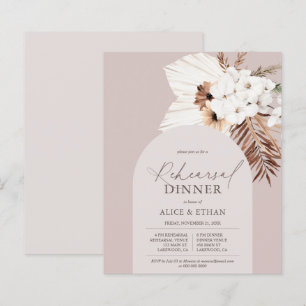 Boho séché Palm Dîner de répétition Feuilles