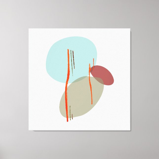 Boho Shapes Canvas Print (Front)