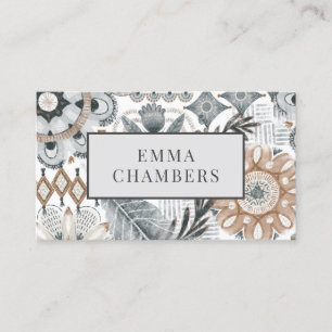 Boho Shapes Doodles Calling Cards