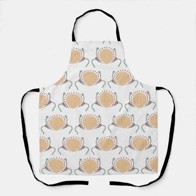 Boho Shell Pattern Apron (Front)