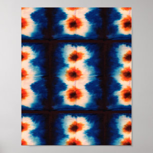 Boho Shibori Tie Dye Poster