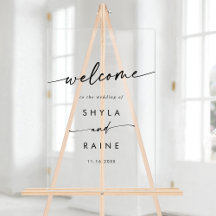 Boho Simple Moderne Clair Mariage Acrylique Accuei