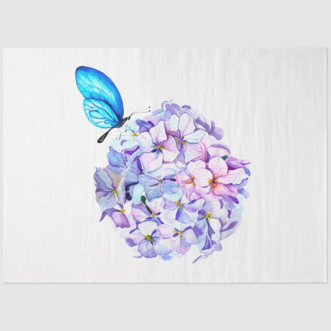 Boho Skull and Flowers Series Design 16 Tissue Paper (Front)