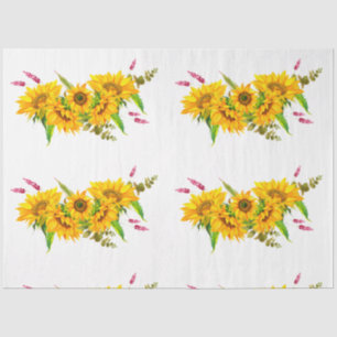 Boho Skull and Flowers Series Design 5 Tissue Paper
