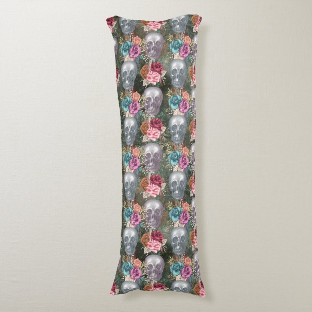 Boho Skull Series Design 10   Body Pillow (Front Vertical)