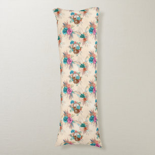 Boho Skull Series Design 3 Body Pillow