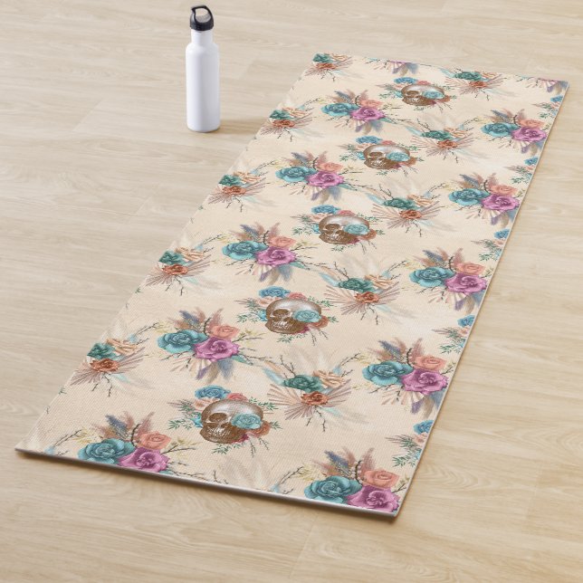 Boho Skull Series Design 3 Yoga Mat (In Situ)