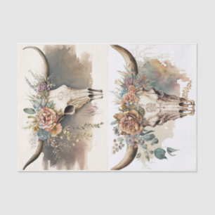 Boho Skulls Tissue Paper