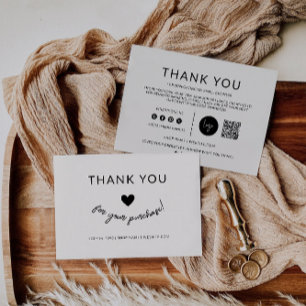 Boho Small Business Thank You Card, Card