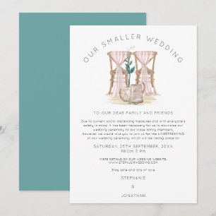 Boho Smaller Wedding Chairs Downsize Announcement