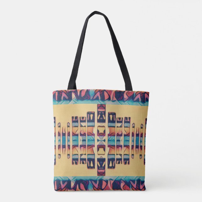 Boho Southwest Inspired  Tote Bag (Back)