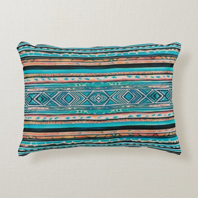 Boho Southwest Inspired  Tote Bag Accent Pillow (Front)