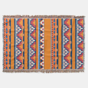 Boho Southwest Santa Fe Style Throw Blanket